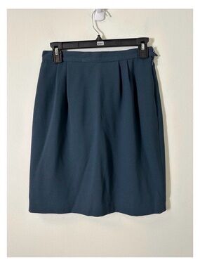 Preview Collection Navy Pleated Pencil Skirt